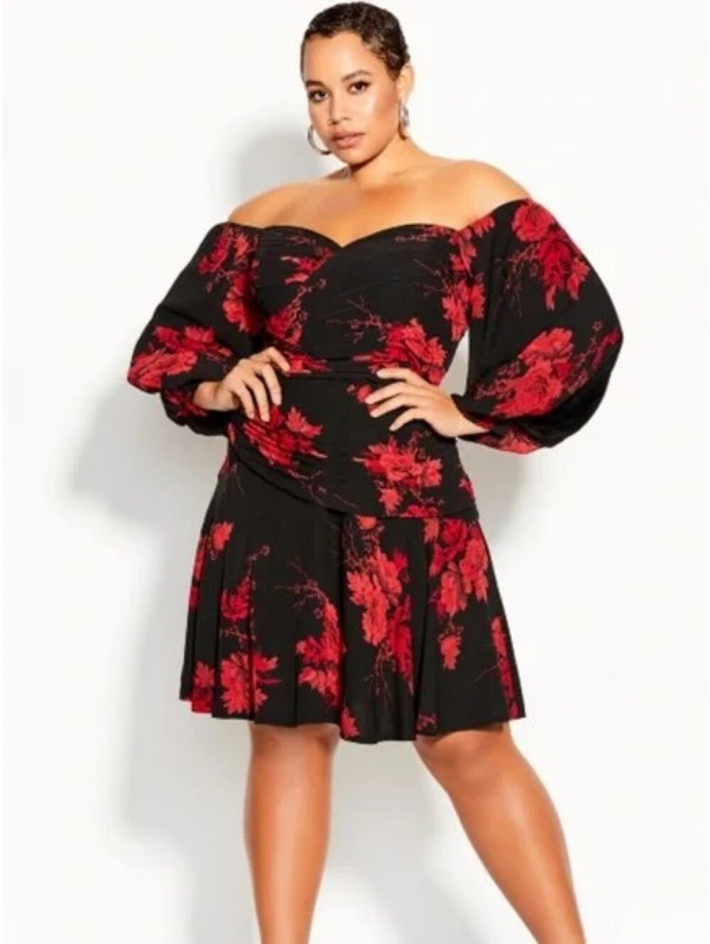 𝅺City chic floral dress